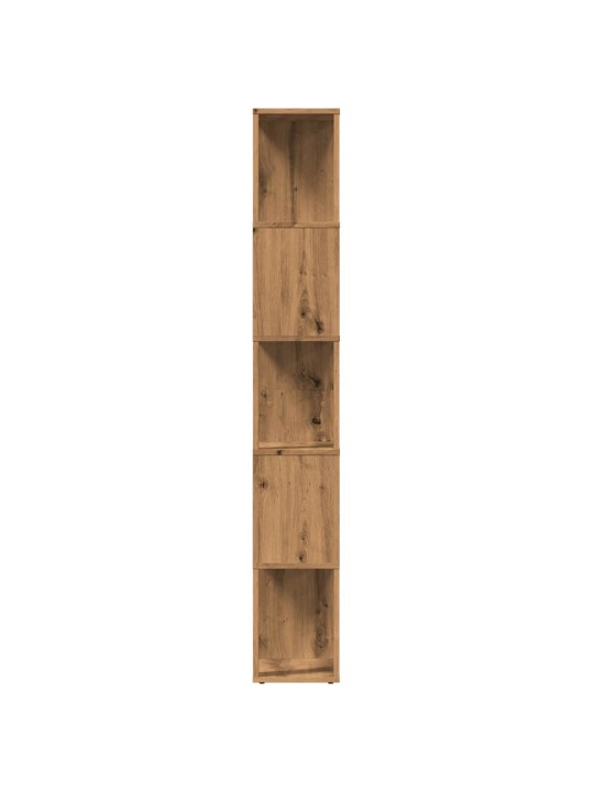 Grāmatu plaukts, koka krāsa, 45x24x159 cm, inženierijas koks