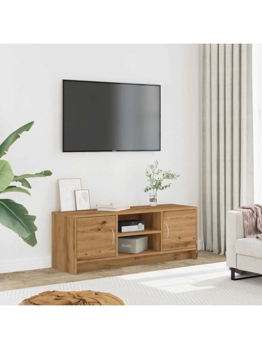 Tv skapītis, koka krāsa, 102x30x37,5 cm, inženierijas koks