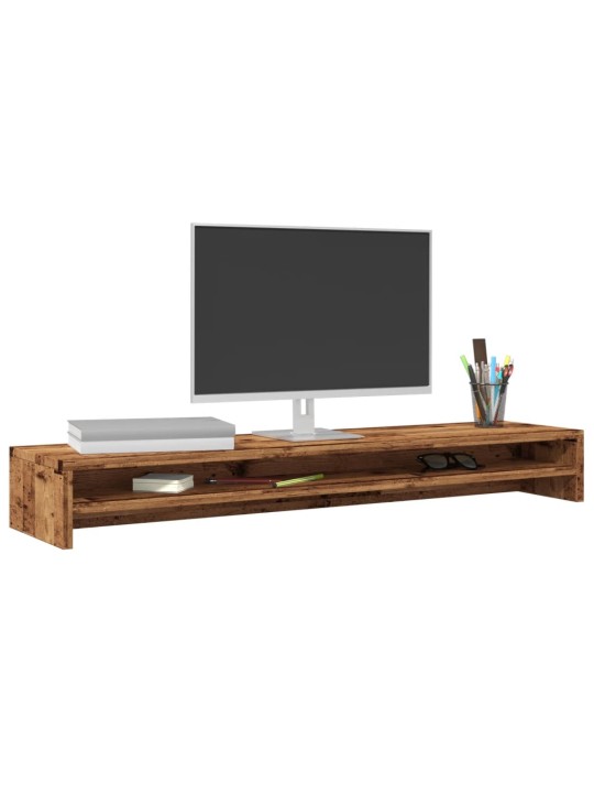 Monitora paliktnis, veca koka, 100x24x13 cm, inženierijas koks