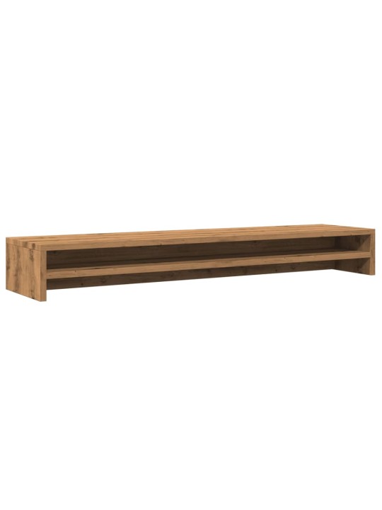 Monitora paliktnis, koka krāsa, 100x24x13 cm, inženierijas koks
