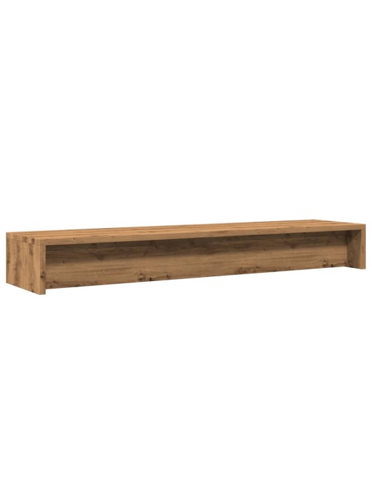 Monitora paliktnis, koka krāsa, 100x24x13 cm, inženierijas koks