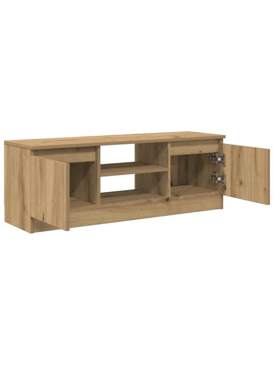 Tv skapītis, koka krāsa, 102x30x36 cm, inženierijas koks
