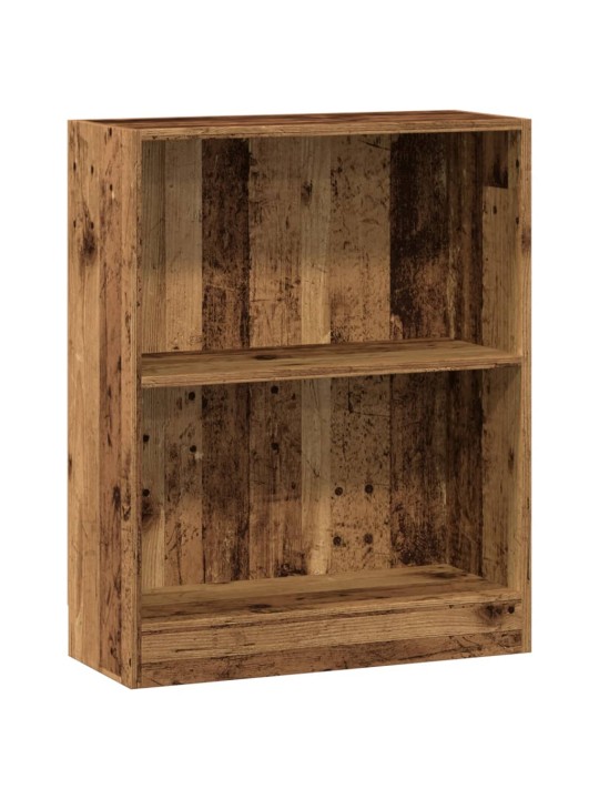 Grāmatu plaukts, koka krāsā, 60x24x76 cm, inženierijas koks