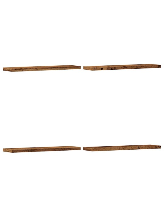Sienas plaukti 4 gab. veca koka 40x20x1,5 cm inženierijas koks