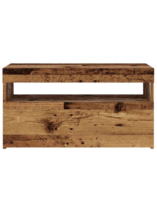 Tv skapītis ar led lampiņām, 75x35x40 cm, inženierijas koks