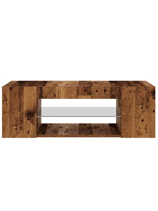 Tv skapītis ar led lampiņām, 90x39x30 cm, inženierijas koks