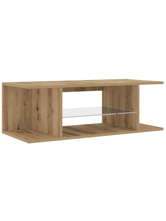 Tv skapītis ar led lampiņām, 90x39x30 cm, inženierijas koks