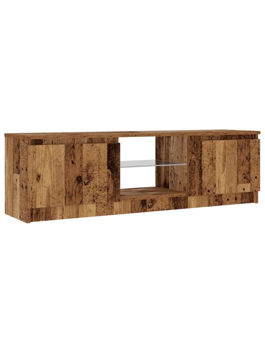 Tv skapītis ar led lampiņām, 120x30x36 cm, inženierijas koks