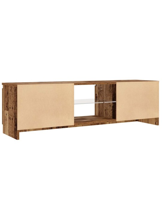 Tv skapītis ar led lampiņām, 120x30x36 cm, inženierijas koks