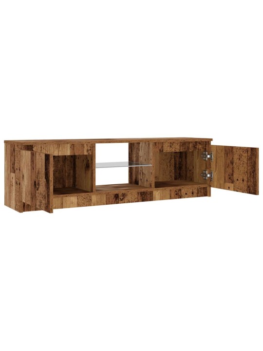 Tv skapītis ar led lampiņām, 120x30x36 cm, inženierijas koks