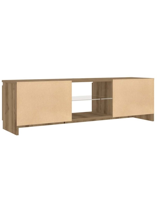 Tv skapītis ar led lampiņām, 120x30x36 cm, inženierijas koks