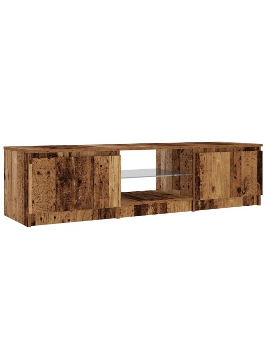 Tv skapītis ar led lampiņām, 140x40x35,5 cm, inženierijas koks