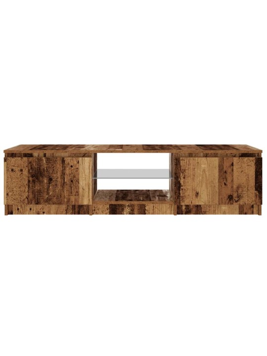 Tv skapītis ar led lampiņām, 140x40x35,5 cm, inženierijas koks