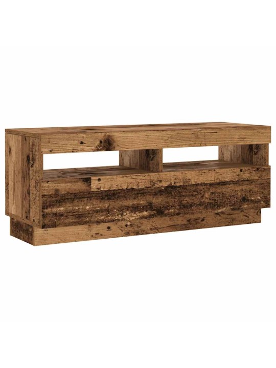 Tv skapītis ar led lampiņām, 100x35x40 cm, inženierijas koks