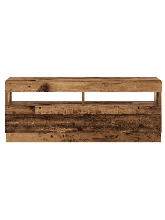 Tv skapītis ar led lampiņām, 100x35x40 cm, inženierijas koks