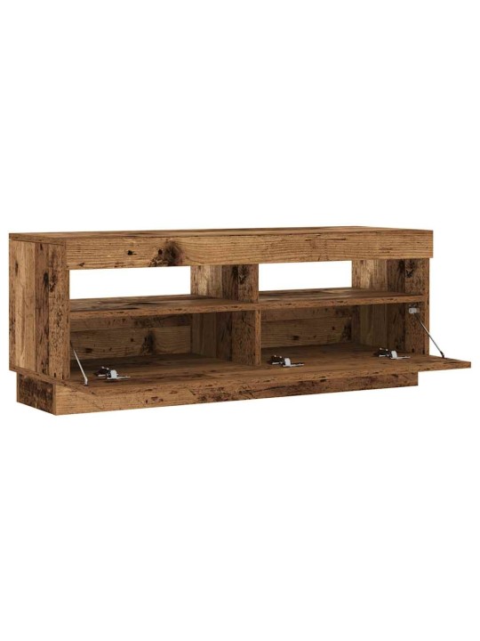 Tv skapītis ar led lampiņām, 100x35x40 cm, inženierijas koks