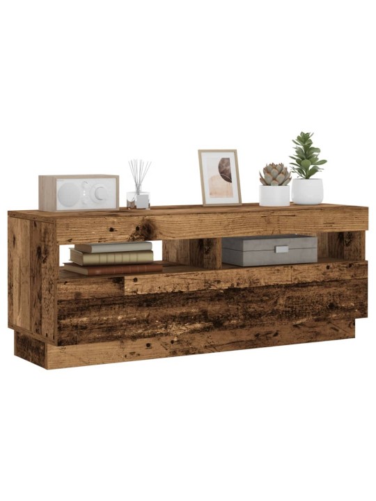 Tv skapītis ar led lampiņām, 100x35x40 cm, inženierijas koks