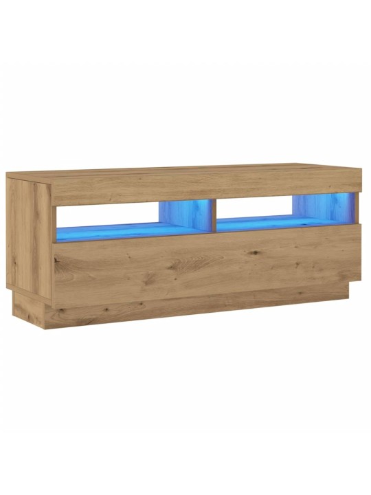 Tv skapītis ar led lampiņām, 100x35x40 cm, inženierijas koks