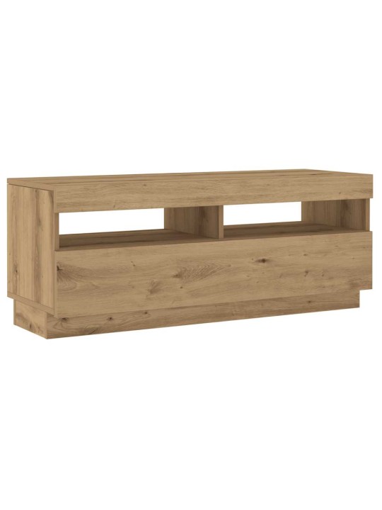 Tv skapītis ar led lampiņām, 100x35x40 cm, inženierijas koks