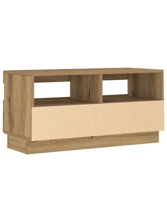Tv skapītis ar led lampiņām, 80x35x40 cm, inženierijas koks