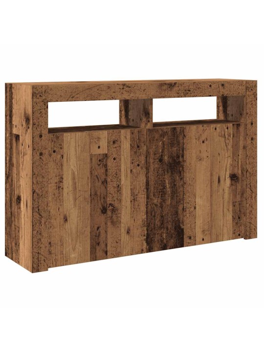 Kumode ar led lampiņām, 115,5x30x75 cm, inženierijas koks