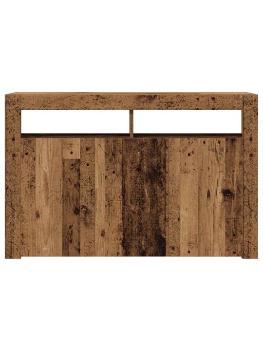 Kumode ar led lampiņām, 115,5x30x75 cm, inženierijas koks