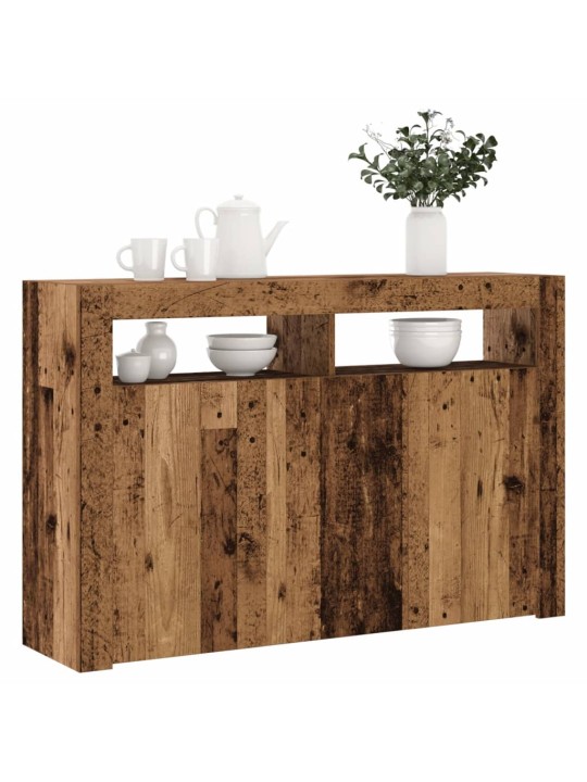 Kumode ar led lampiņām, 115,5x30x75 cm, inženierijas koks
