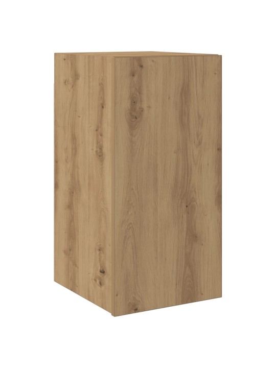 Tv skapītis, koka krāsa, 30,5x30x60 cm, inženierijas koks