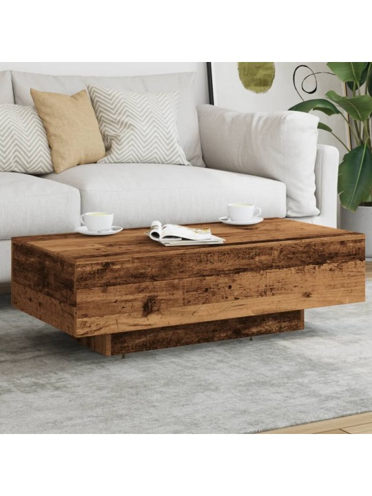 Kafijas galdiņš, veca koka, 100x49,5x31 cm, inženierijas koks