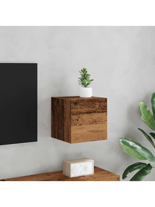 Sienas tv skapītis, 30,5x30x30 cm, veca koka