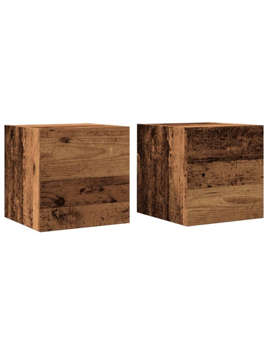 Sienas tv skapji 2 gab vecais koks 30,5x30x30 cm