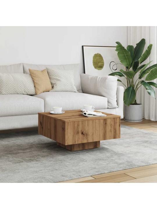 Kafijas galdiņš amatnieks ozola 60x60x31,5 cm inženierijas koks