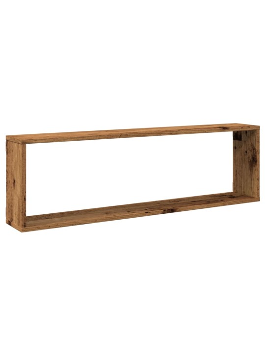 Kuba formas sienas plaukti 2 gab. 100x15x30cm inženierijas koks