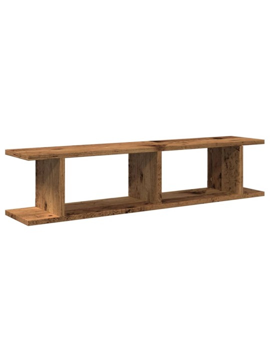 Sienas plaukti 2 gab. veca koka 90x18x20 cm inženierijas koks