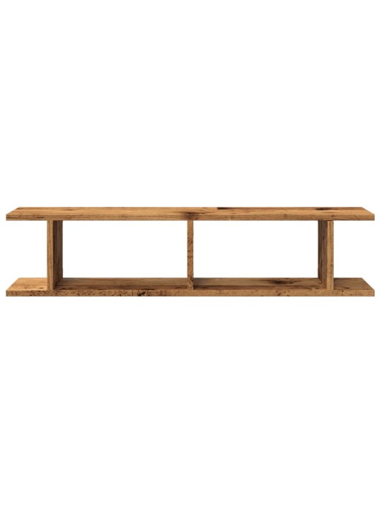 Sienas plaukti 2 gab. veca koka 90x18x20 cm inženierijas koks