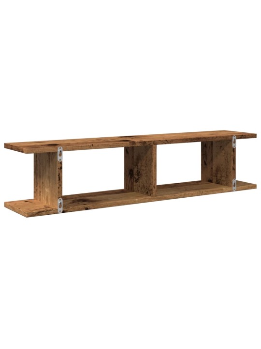 Sienas plaukti 2 gab. veca koka 90x18x20 cm inženierijas koks