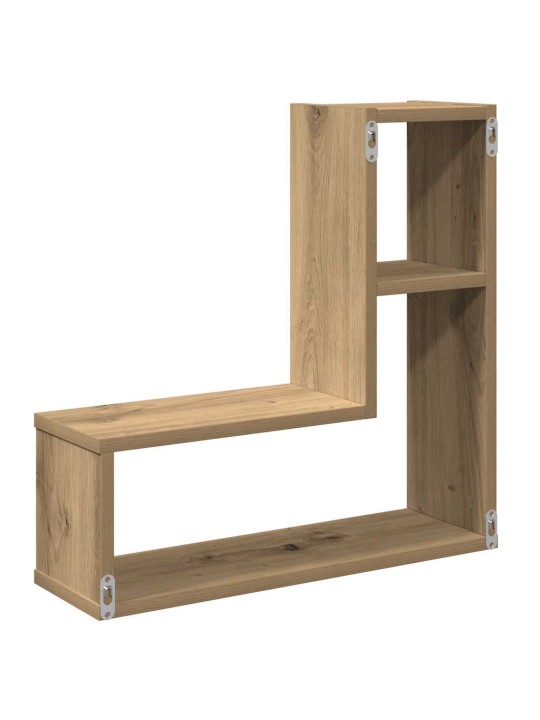 Sienas kubu plaukti 2 gab amatnieka ozols 50x15x50 cm