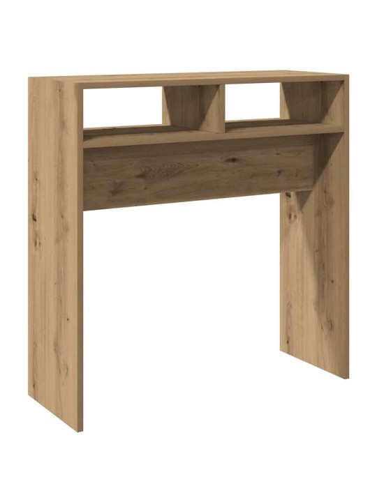 Konsoles galdiņš, koka krāsa, 78x30x80 cm, inženierijas koks