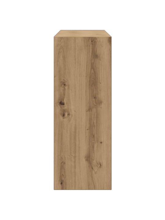 Konsoles galdiņš, koka krāsa, 78x30x80 cm, inženierijas koks