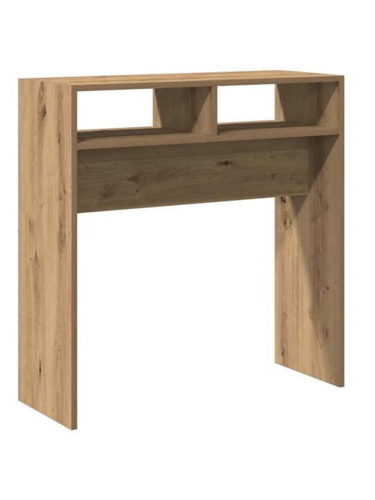 Konsoles galdiņš, koka krāsa, 78x30x80 cm, inženierijas koks