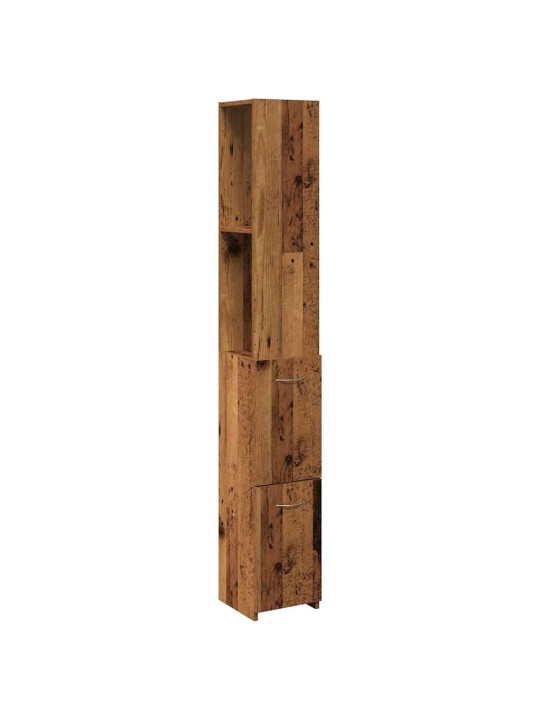 Vannasistabas skapītis veca koka 25x25x170 cm inženierijas koks