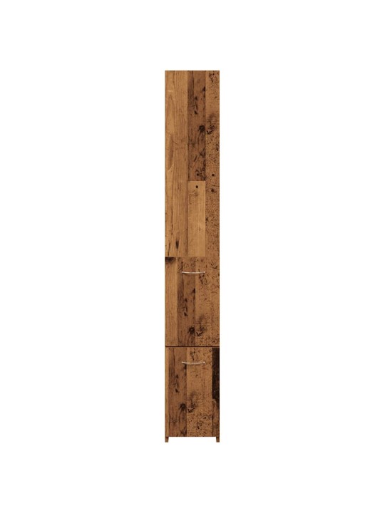 Vannasistabas skapītis veca koka 25x25x170 cm inženierijas koks