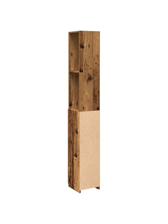 Vannasistabas skapītis veca koka 25x25x170 cm inženierijas koks