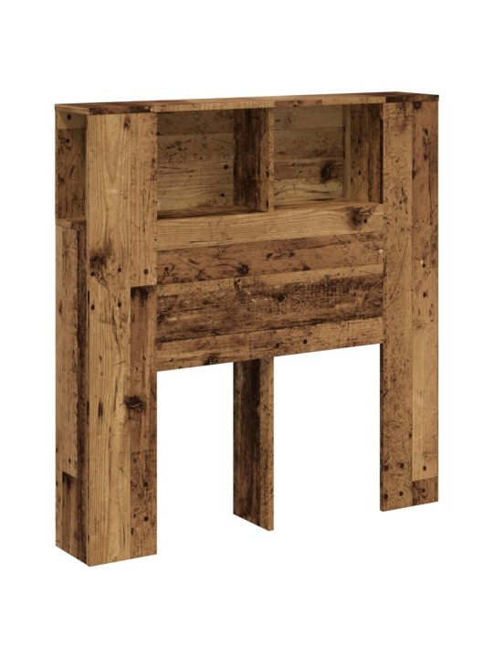 Gultas galvgalis ar plauktu, 100x19x104,5 cm, inženierijas koks
