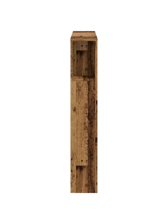 Gultas galvgalis ar plauktu, 100x19x104,5 cm, inženierijas koks