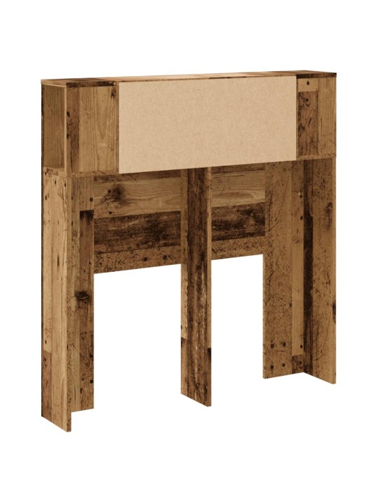 Gultas galvgalis ar plauktu, 100x19x104,5 cm, inženierijas koks