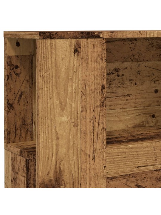 Gultas galvgalis ar plauktu, 100x19x104,5 cm, inženierijas koks