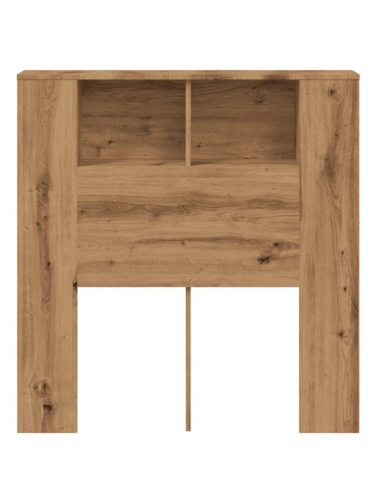 Gultas galvgalis ar plauktu, 100x19x104,5 cm, inženierijas koks