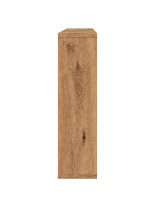 Spoguļskapītis ar LED koka krāsa 76x15x55 cm inženierijas koks