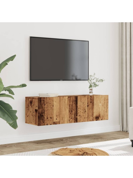 Sienas tv skapīši, 2 gab., veca koka, 100x30x30 cm